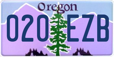 OR license plate 020EZB