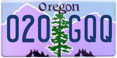 OR license plate 020GQQ