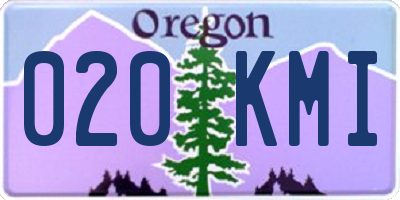 OR license plate 020KMI