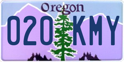 OR license plate 020KMY