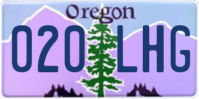 OR license plate 020LHG