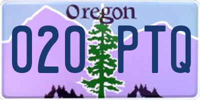 OR license plate 020PTQ