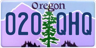 OR license plate 020QHQ