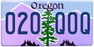 OR license plate 020QOQ