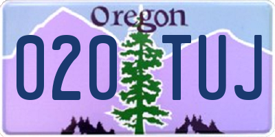 OR license plate 020TUJ
