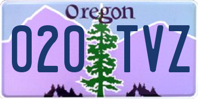 OR license plate 020TVZ