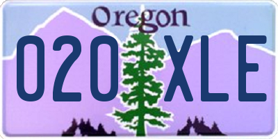 OR license plate 020XLE