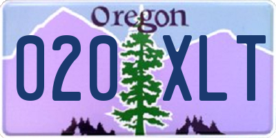 OR license plate 020XLT