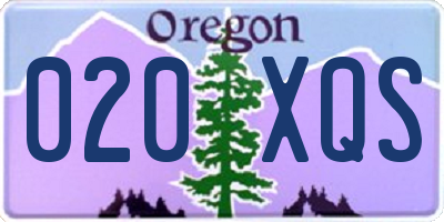 OR license plate 020XQS