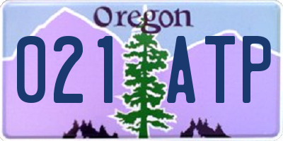 OR license plate 021ATP