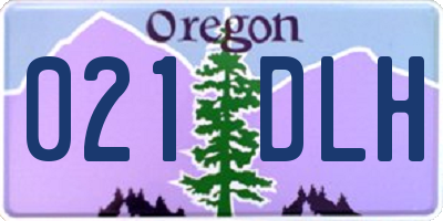 OR license plate 021DLH