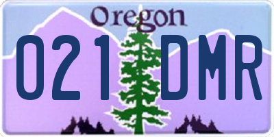 OR license plate 021DMR