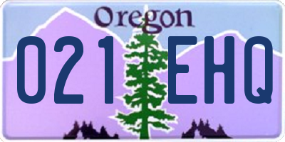 OR license plate 021EHQ