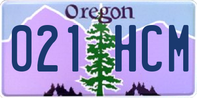OR license plate 021HCM