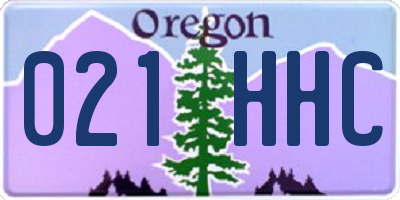 OR license plate 021HHC