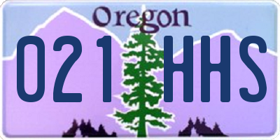 OR license plate 021HHS