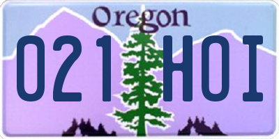 OR license plate 021HOI