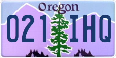 OR license plate 021IHQ