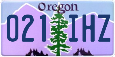OR license plate 021IHZ