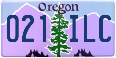 OR license plate 021ILC