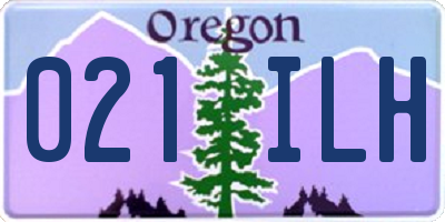 OR license plate 021ILH