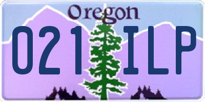 OR license plate 021ILP