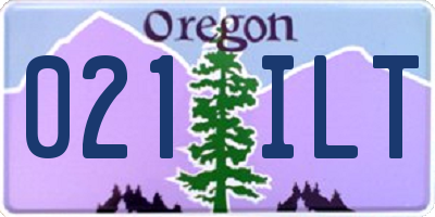 OR license plate 021ILT