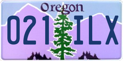 OR license plate 021ILX