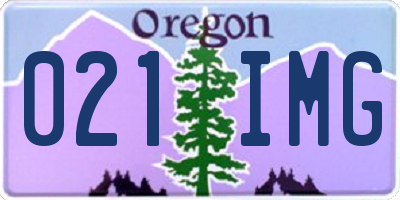 OR license plate 021IMG