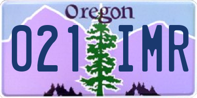 OR license plate 021IMR