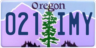 OR license plate 021IMY