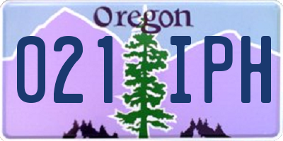 OR license plate 021IPH