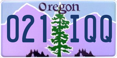 OR license plate 021IQQ