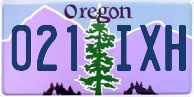 OR license plate 021IXH