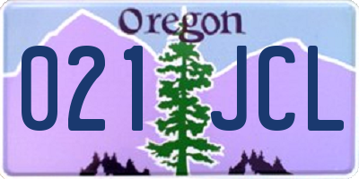 OR license plate 021JCL