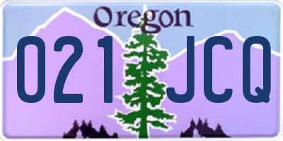 OR license plate 021JCQ
