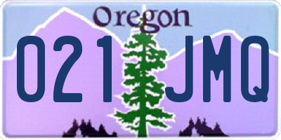 OR license plate 021JMQ