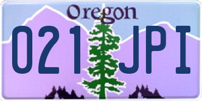 OR license plate 021JPI