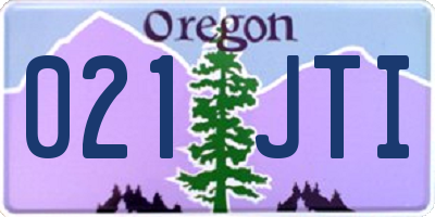 OR license plate 021JTI