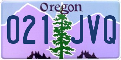 OR license plate 021JVQ