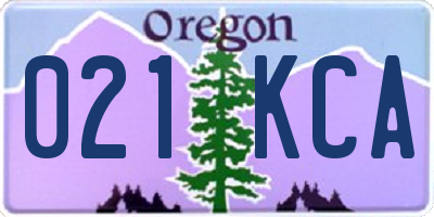 OR license plate 021KCA