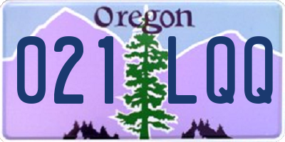 OR license plate 021LQQ