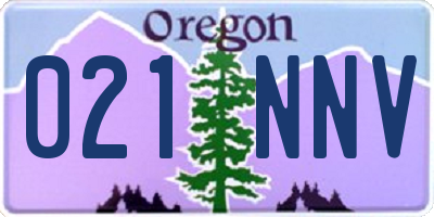 OR license plate 021NNV