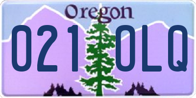 OR license plate 021OLQ