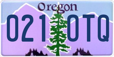OR license plate 021OTQ