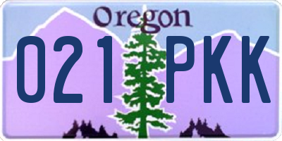 OR license plate 021PKK