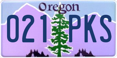 OR license plate 021PKS