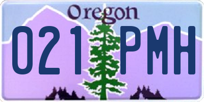 OR license plate 021PMH