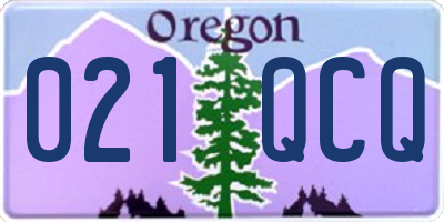 OR license plate 021QCQ