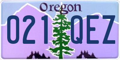 OR license plate 021QEZ